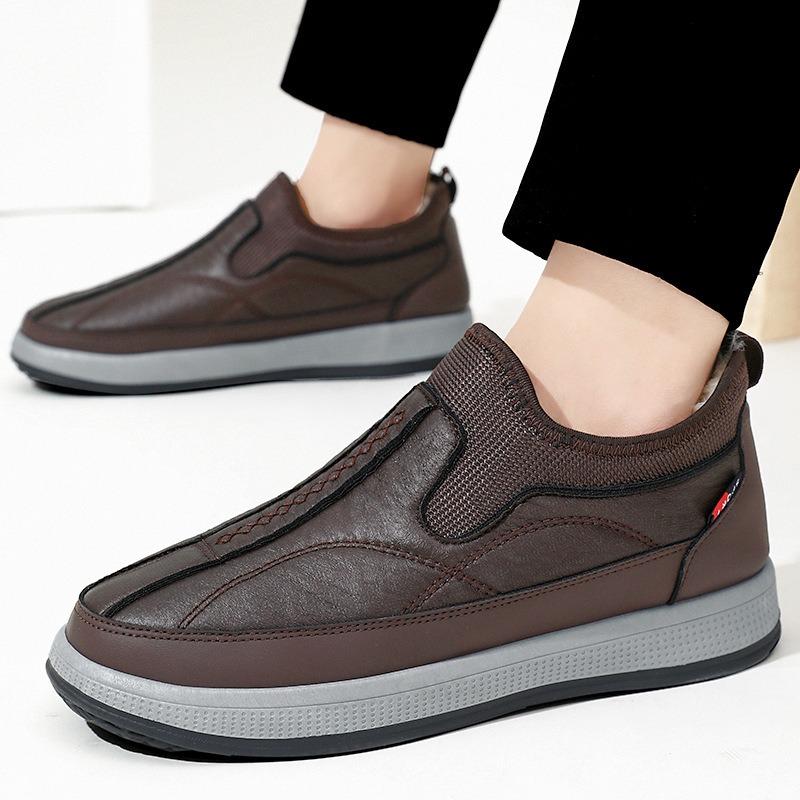Cotton Shoes Winter New Outdoor Casual Comfortable Men's Shoes Keep Warm One Pedal Piled Thickened Dad Shoes