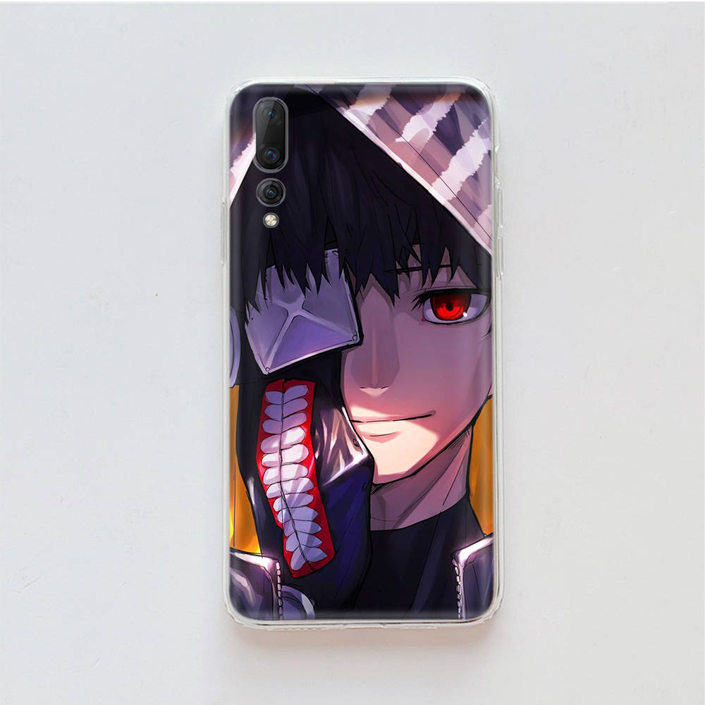 Transparente Hülle für Samsung A04 A14 A23 M33 M53 Realme 10 9 C35 C55 VIVO X80 Infinix Hot 30 Note 11 Tecno Spark 8P Pro W-53 Tokyo Ghoul