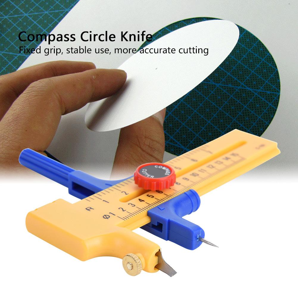 Nastavitelný kompas Circle Cutter Nástroj pro kulaté kreslení obrázku Řezací nůž