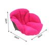 Plush Chair Cushion with Backrest Soft Comfortable Warm with Lumbar Support for Gaming Chair Car Room Decor Dining Chair Winter