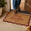Seasonal Christmas Door for Holiday Entryway Front Door and Home Floor Decor