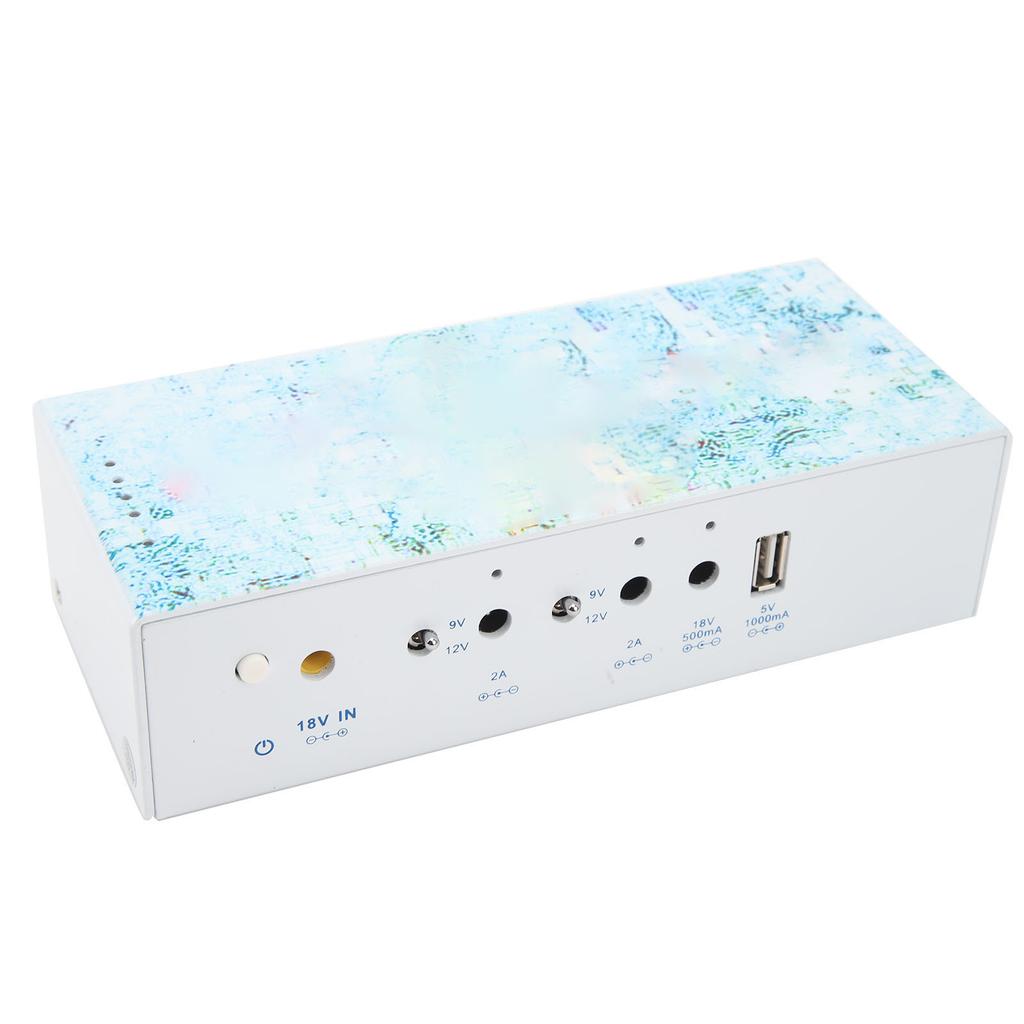 Guitar Pedal Power Supply Multichannel Fully Isolated Power Bank with 4 DC Cable 18V 4000ma Output Adapter for Guitar