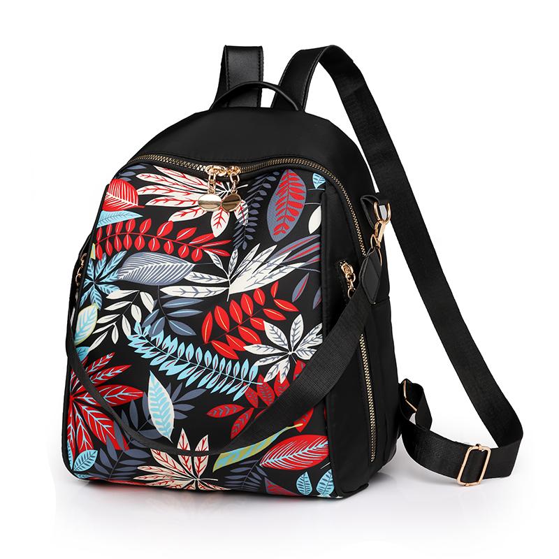 

Нейлоновый рюкзак Женский рюкзак с принтом Школьная сумка