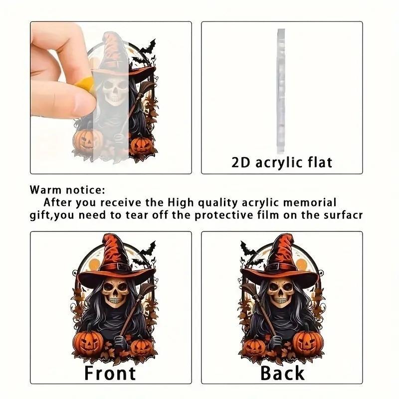 Car Decor Acrylic Pumpkin Pendant For Halloween Party Vehicle Ornament