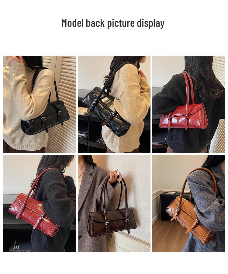 2025 New Autumn/Winter Luxury Leather Women's Underarm & Crossbody Tote Bag