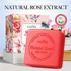 Sapone Naturale all'Olio di Rosa - Base Vegetale Naturale, Detergente Profondo e Idratante, Senza Profumo, Saponi da Viaggio, Design Floreale, Sapone alla Glicerina