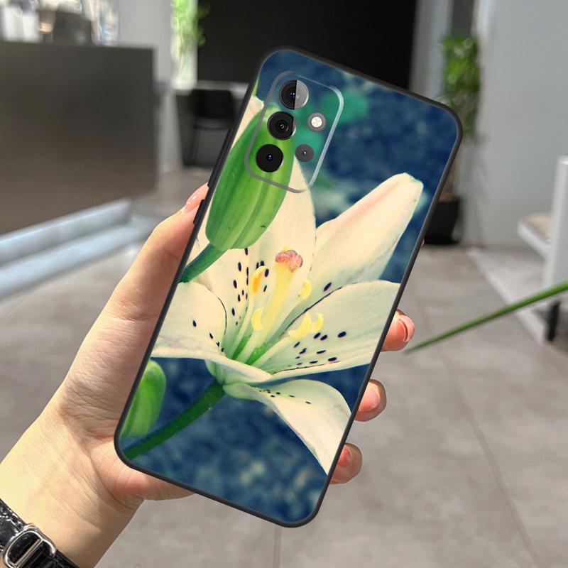 Lily Flowers Case For Samsung Galaxy A32 A12 A22 A52 A35 A26 A16 A05 A55 A15 A54 A34 A14 A56 A36 A13 A53