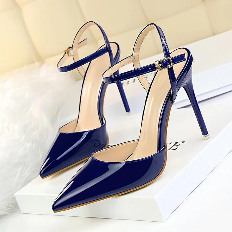 Summer Shoes Women High Heels Sandals Pointed Toe Fashion Ladies Party Shoes Modern Super High Heel 10.5cm