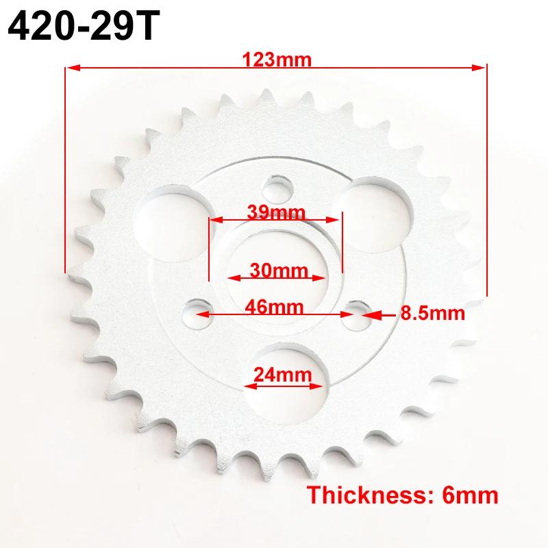 OPGT Motorcycle 24T/26T/28T/29T/31T/35T/37T Teeth 30mm Rear Gear Sprocket Fit For Honda Monkey Motorbike Pit Dirt Bike 420/428 C