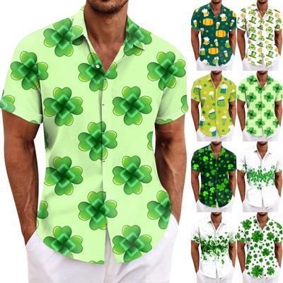 Shirt For Men, Men's Vintage Button Down Bowling Shirts Short Sleeve Summer Beach Shirt
