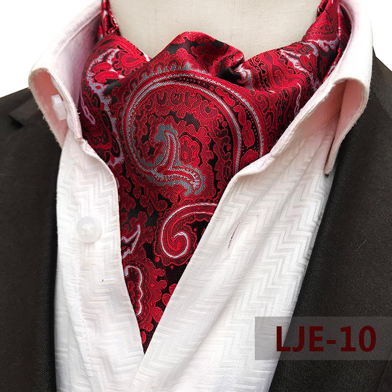 Men's Wide Tie Large Pattern Snood Scarf