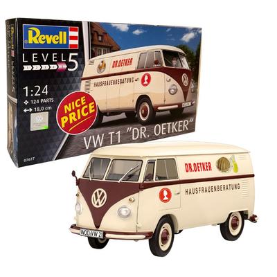 Revell 1/24 Maßstab VW T1 Dr. Oetker Plastikmodellbausatz 07677
