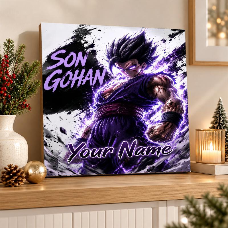 Dragon Ball Gohan Custom Name Diamond Painting Personalized 5D Full Drill DIY Diamond Art Home Decor