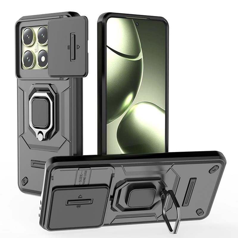 Armor Funda für Xiaomi 14T Pro Hülle Schiebeobjektiv Kamera Ringständer Schutz Rückseite Für Mi 14T Mi14T Xiaomi14T 14 T Pro Capa