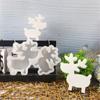 Harzhandwerk DIY Elchornament Formen Stabile Elch-Display-Dekoration Formen zum Basteln Einzigartiger Weihnachtsbaumschmuck