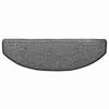 Self Adhesive Stair Protectors Semi Circular 15 pcs Dark Grey