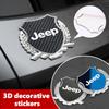 For Car Wheat Badge Sticker Window Metal Decoration Stickers Auto Accessories Cherokee Patriot Liberty Wrangler JK JL