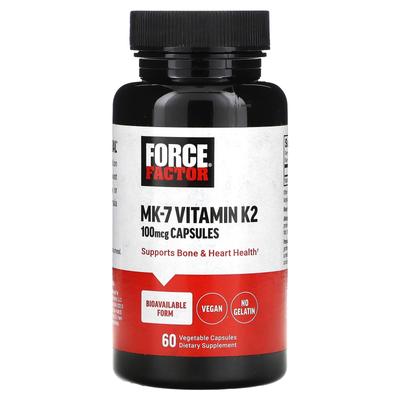 Mk-7 Vitamin K2, 100Mcg, 60 Veggie Capsules