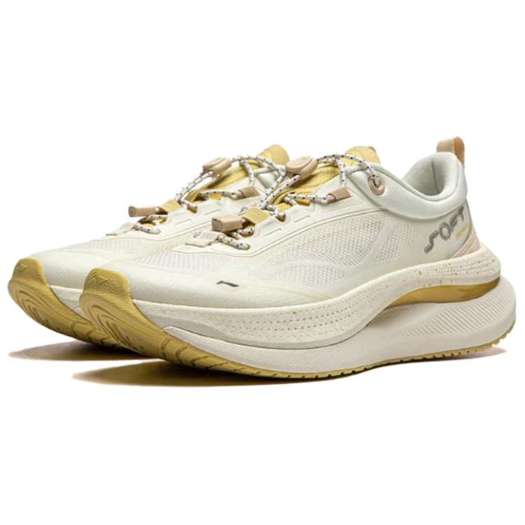 Li-Ning Soft Go Max Retro Versatile Shock Absorption Non-Slip Wear-Resistant Breathable Support Rebound Low-Top Casual Shoes Women Sneaker AGLU046-5