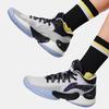 Li Ning YOUNG 18 Comfortable Shock Absorbing Durable Mid-Top Basketball Shoes Kids Sneaker Black Gray Blue YKBU062-1