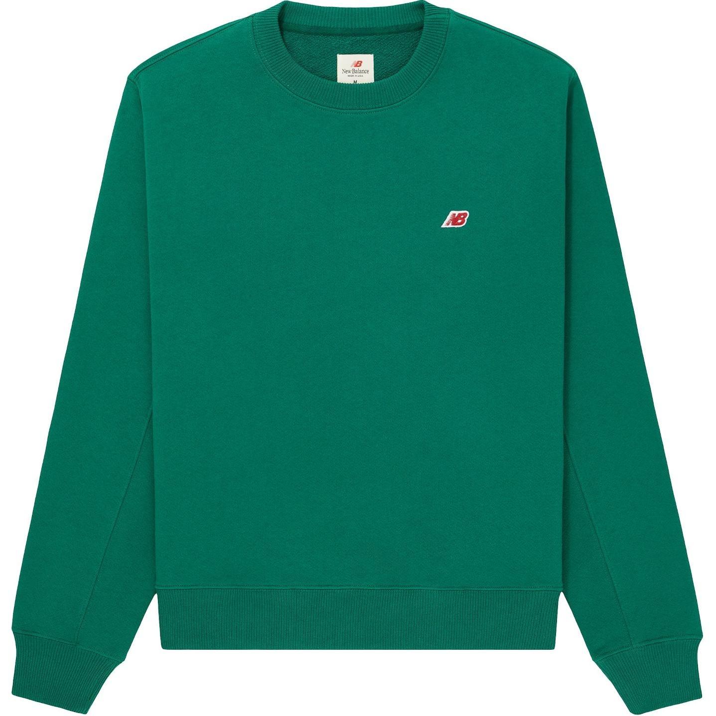 New Balance MADE in USA Core Sweatshirt Asia Sizing  Classic Pine  Men s MT21541-ECS M