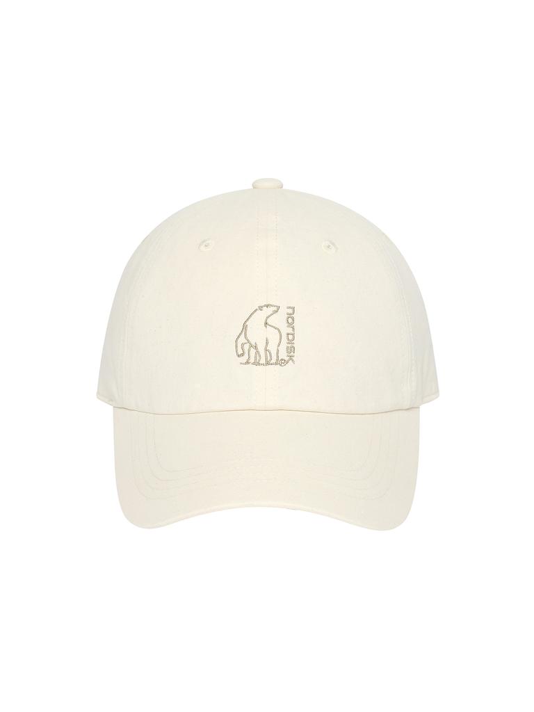 NORDISK Polar Bear Logo Cotton Ball Cap_Off White