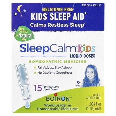 SleepCalm™ Children's, Liquid Dose, Ages 3+, Melatonin-Free, 15 Pre-Measured Liquid Portions, 1 Ml (0.034 Fl Oz) Each