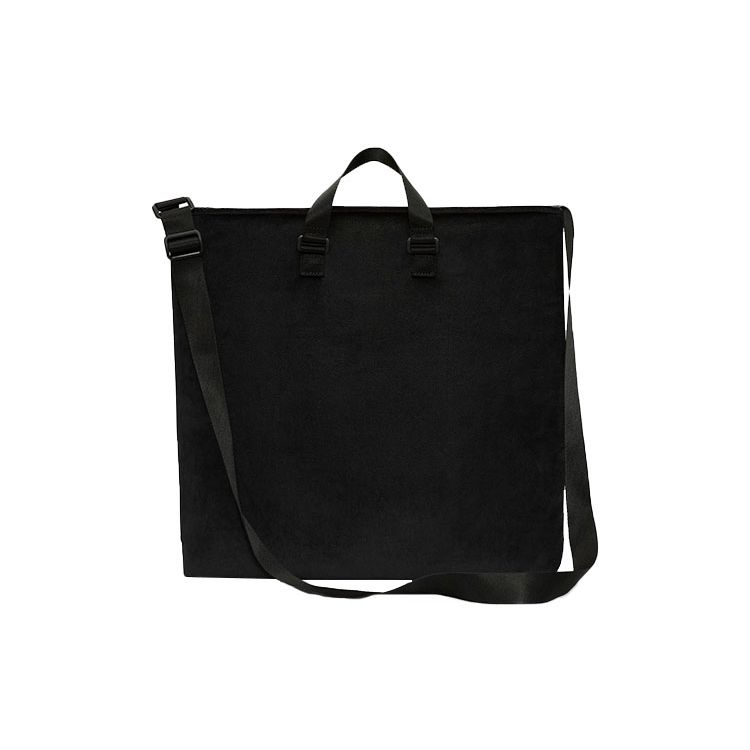 Nike Heritage Logo Large Capacity Velvet Tote Bag Unisex Tote Bags Black DB4196-010