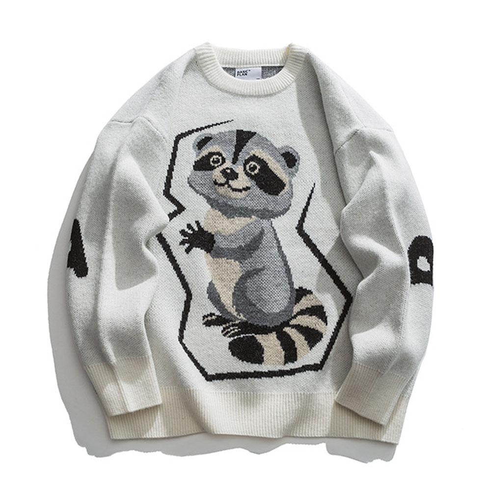 

Мужской трикотаж Y2K, свитер, пуловеры с героями мультфильмов, топы, блузка, пара, корейская зимне-осенняя одежда, мужские и женские толстовки 2XL