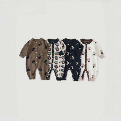 Autumn Knitted Baby Romper for Boys and Girls - New Baby Sweater Onesie
