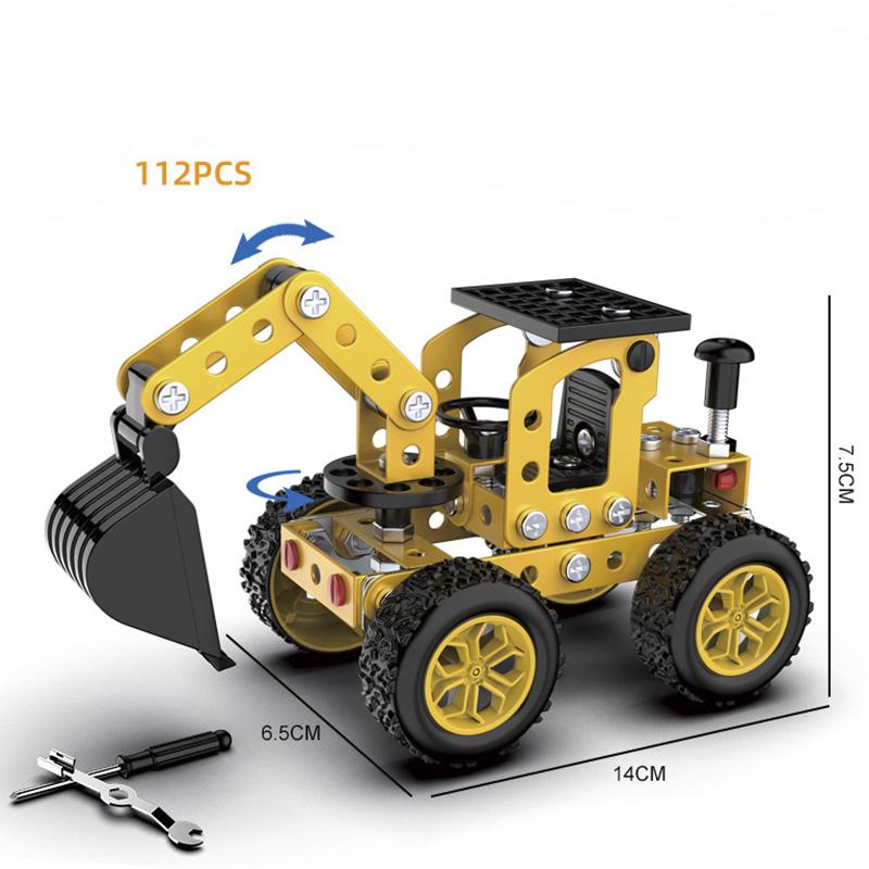 

Children s Metal Assembled Toys Creative Off-road Vehicle Models Disassembly Assembly Splicing Engineering Vehicles Handmade Toy