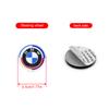 AAAON1 1/4/7Pcs Car Front Rear Logo Hub Center Cover Steering Wheel Center Emblem Stickers For BMW 50th Anniversary E60 E93 G01 E87 G20