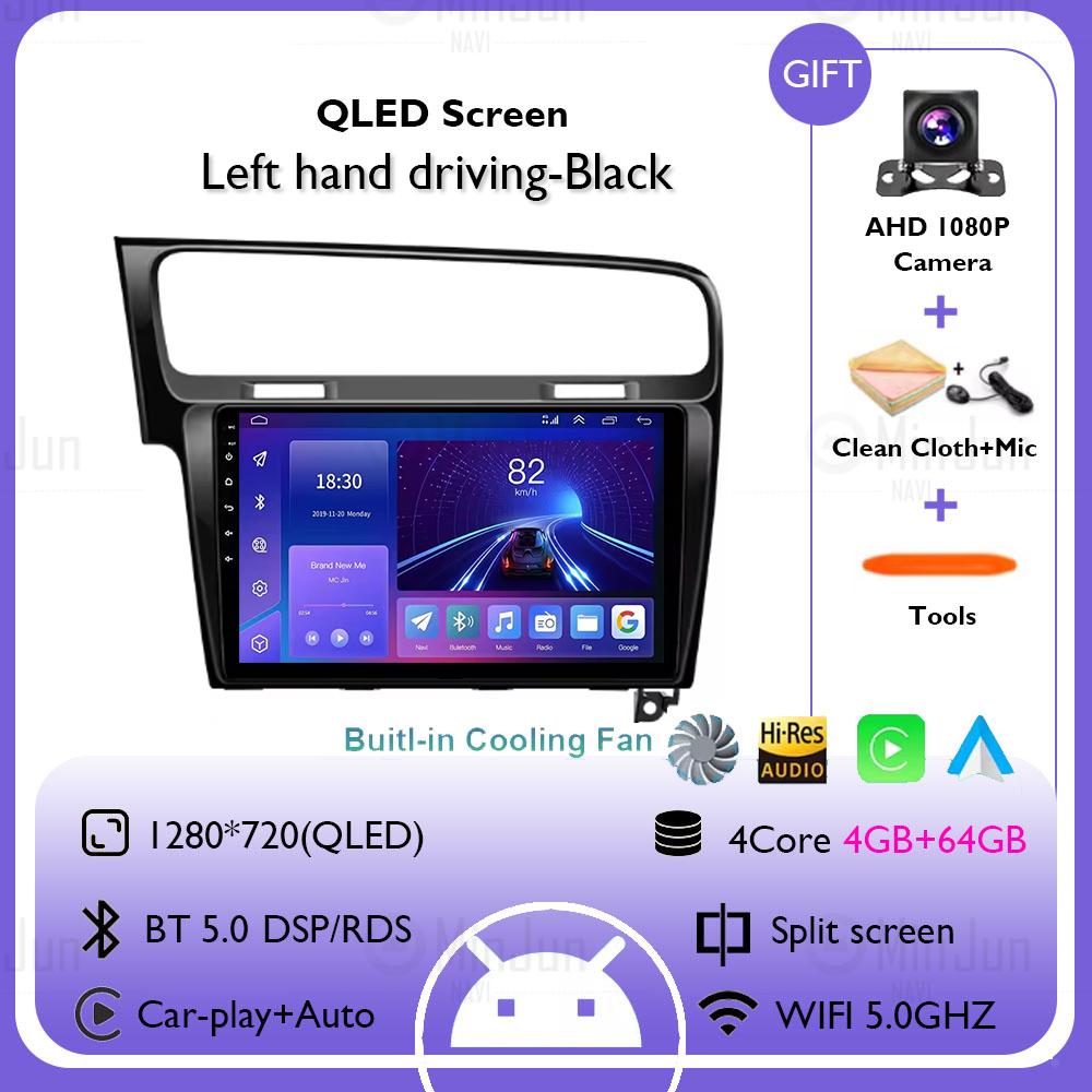 2K Screen Android 14 Car GPS Radio Multimedia For Volkswagen Golf 7 2012 - 2020 Car Radio Multimedia Video Player Navigation