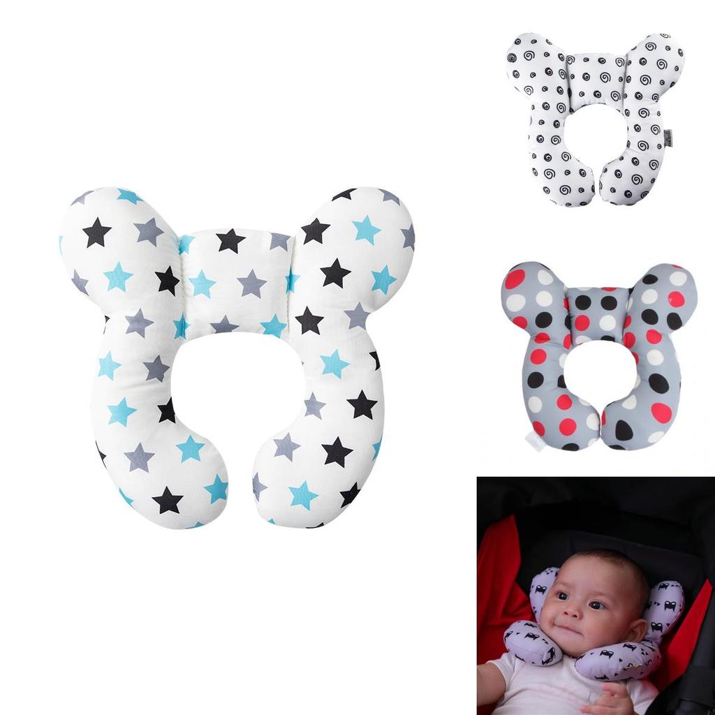 Cute Cartoon Children's U-shaped Pillow For Neck Support While Traveling