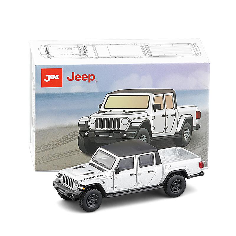 1/64 Jeeps Gladiator Rubicon Alloy Pickup Car Model Diecast Metal Off-road Vehicle Car Model Simulation Miniature Scale Toy Gift