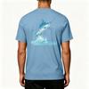 Men's Outdoor Fishing T Shirt Short Sleeve UPF 50 Plus Sun Protection Stretch Cooling Sports Tee Lightweight Quick Dry