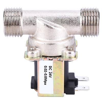 DC24V G12 NC Mosadzný Elektrický Solenoidový Ventil Normálne Zatvorený Prívodný Ventil Vody