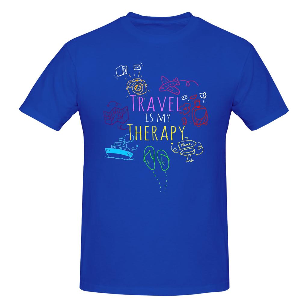 Piece World Traveler Funny Graphic  Cotton TShirt All I Need Is Travel Tops Tees For Unisex
