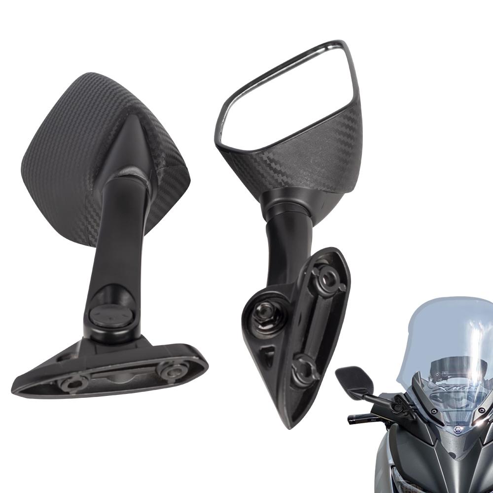 For Yamaha XMAX 300 400 125 250 2017 2018 2019 Motorcycle Side Mirror Black Plastic Rearview Mirror Motorbike Accessories