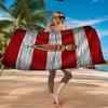 AS Monaco Wappen Strandtuch Mikrofaser Strandtuch, Leicht und Schnelltrocknend, für Sommerreisen, Schwimmbad-Fan Geburtstagsgeschenk