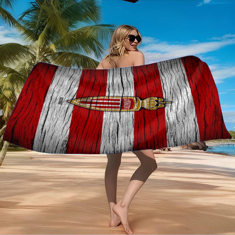 AS Monaco Wappen Strandtuch Mikrofaser Strandtuch, Leicht und Schnelltrocknend, für Sommerreisen, Schwimmbad-Fan Geburtstagsgeschenk