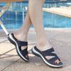 Modische Schuhe für Damen Sommer Elegante Damen Plateau-Sandalen Lässige Keilabsätze Bequeme Strass-Slipper Strandschuhe Damen-Sandalen