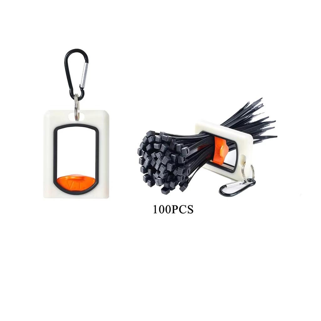 Set von Kabelbinder-Organizer-Haltern mit Kabelbindern zur Anordnung von Zipties, Drahtbinder-Halter für Mehrzweck-Innen- und Außenbereich