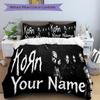 Kon Name Band Druck Bettwäsche Set Personalisiert Waschbar 3tlg Bettbezug Kissenbezüge Weiche Mikrofaser Zuhause Schlafzimmer Geschenk