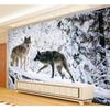 Modern Simple 3d Wallpaper Wolf Animal Landscape Mural Living Room Tv Sofa Backdrop Wall Mural