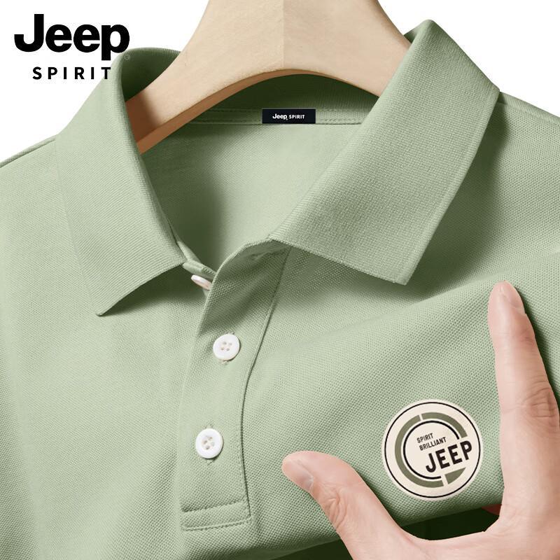 JEEP SPIRIT Men s Quick-Dry Printed Polo Shirt L
