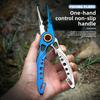 Aluminum Multifunctional Fishing Pliers Line Cutter Split Ring Opener Crimping Tool Fish Gripper Lightweight for Fishing Trip