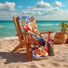1Pc Santa Claus Christmas Market Beach Towel Quick Dry Multiuse For Beach Pool Gym Yoga Home Travel Christmas Halloween Xmas Gift S1155