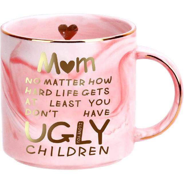 Christmas Gifts for Mom: 12oz Coffee Mug for Mother from Daughter Son Unique Christmas Stocking Stuffers for Mama Wife from Husband Funny Birthday