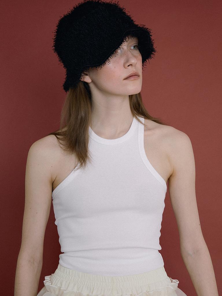 Eosseomnijeu Mushroom Hat_Feather Black